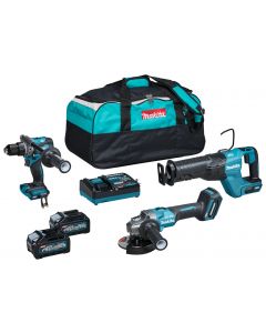 Makita DK0159G301 40 V Max Combiset Taladrar, atornillar, serrar y amolar