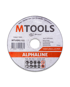 Mtools Alphaline disco de corte acero/RSF 125x1,0 mm.