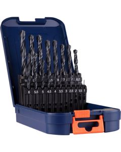 Juego de brocas espirales Rotec '100', DIN338, tipo N, 19 piezas, ø1-10 ABS