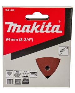 Makita B-21618 Hoja de lija Velcro rojo K60/K80/K120/K180/K240