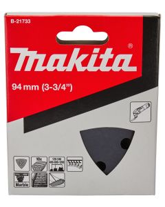 Makita B-21733 Hoja de lija 3-K 94 Surtido velcro negro