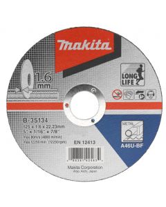 Makita B-64696-5 Disco de corte 355x25,4x2,5mm espárrago metálico