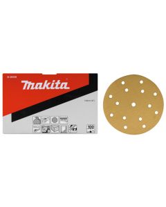 Makita B-39344 Disco de lija 150mm K120 Amarillo Velcro