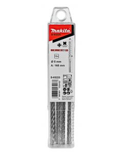 Makita B-63220 P4S:Taladro Sds-Plus 5X165Mm 10Estrellas