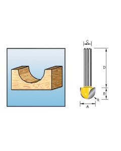 Makita D-10774 Fresa de perfil hueco 6x6 S8