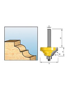 Makita D-11651 Contraprofielfr+lag 38.1 S8
