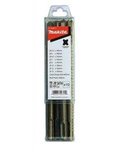 Makita D-44971 Juego de brocas y cinceles de 10 piezas