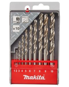 Makita D-57205 Juego de brocas para metal de 10 piezas