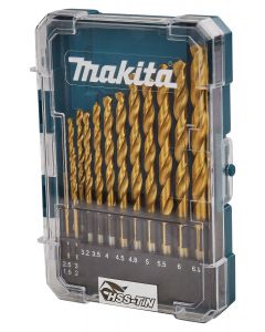 Makita D-72855 Juego de brocas para metal de 13 piezas