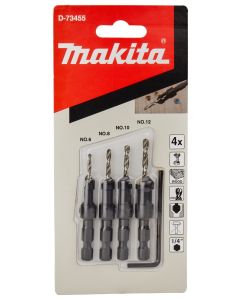 Makita D-73455 Juego de destornilladores cuádruples para avellanadores