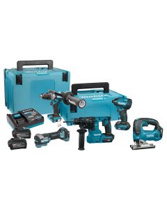 Makita DK402NX XGT 40 V Max juego combinado taladrar, atornillar (impacto), serrar