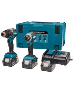 Makita DLX2180TJ1 18 V Combiset para todo tipo de trabajos de taladrado y atornillado (de impacto)