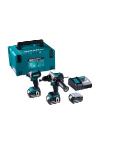 Makita DLX2418TJ 18 V Combiset para trabajos pesados de taladrado y atornillado (de impacto)
