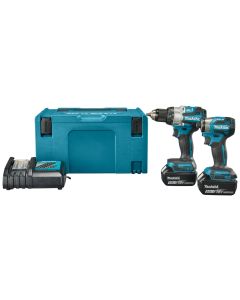 Makita DLX2528TJ LXT 18 V Combiset para trabajos de taladrado (de impacto) y atornillado (de impacto)