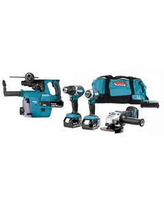 Makita DLX4103W 18 V Combiset para todo tipo de trabajos de taladrado, atornillado y amolado