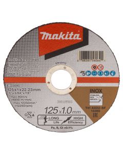 Makita E-03040 Disco de corte 125x22,23x1,0mm acero inoxidable