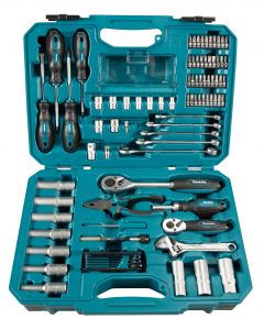 Makita E-08458 Juego de herramientas manuales de 87 piezas