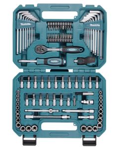 makita E-15752 Juego de herramientas manuales de 91 piezas - sistema métrico e imperial