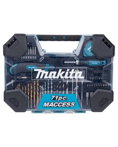 Makita E-22589 Juego de brocas/atornilladores 71 piezas