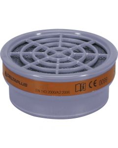 2 DELTAPLUS JUEGO DE CARTUCHOS FILTRANTES A2 PARA MASCARILLA DE MEDIA CARA M6200-JUPITER O M6400-JUPITER