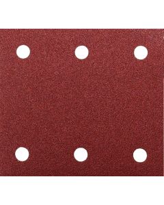 Makita P-33102 Hoja de lija 114x102 K80 Rojo Velcro