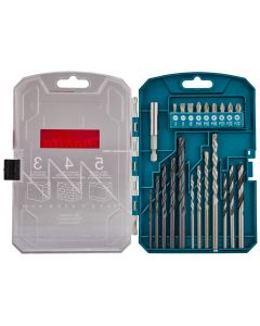 Makita P-44002 Juego de brocas/atornilladores de 22 piezas