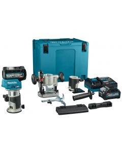 Makita RT001GM206 40 V Max Fresadora superior y de cantos