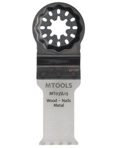 Mtools Multitool hoja de sierra de inmersión Bi-metal 19tpi 28x55mm. Starlock MT03SL15