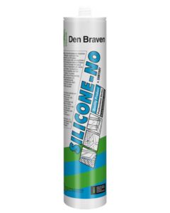 Zwaluw / Den Braven Silicona-NO + Sanitaria 310 ml, Antracita