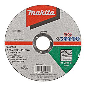 Makita A-85363 Disco de corte 125x22,23x3,0mm piedra