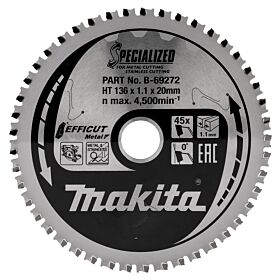 Makita B-69272 Hoja de sierra circular acero inoxidable