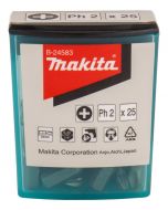Makita B-24583 Punta de tornillo PH2x25mm 25 piezas