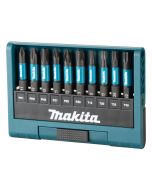 Makita E-12011 Juego de puntas para tornillos de impacto de 10 piezas