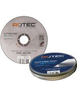 Discos de amolar, Discos de corte ROTEC, Acero/Acero 125x1,0mm 