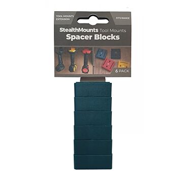 StealthMounts Herramienta de montaje espaciador bloques espaciador - 12mm - Azul - 6-pack