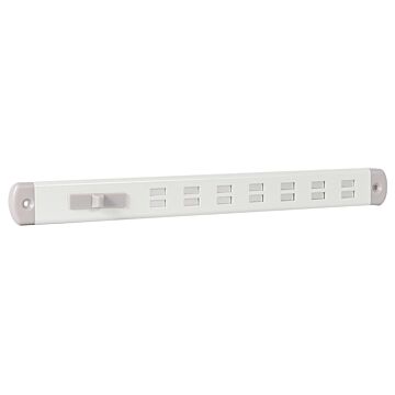 Nedco BV Bold Line rejilla corredera 300x30mm aluminio blanco