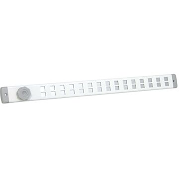 Nedco BV Bold Line rejilla corredera 500x40mm aluminio blanco