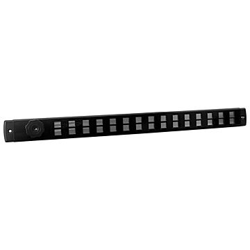 Nedco BV Bold Line rejilla corredera 500x40mm Negro