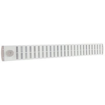 Nedco BV Bold Line rejilla corredera 750x40mm aluminio blanco