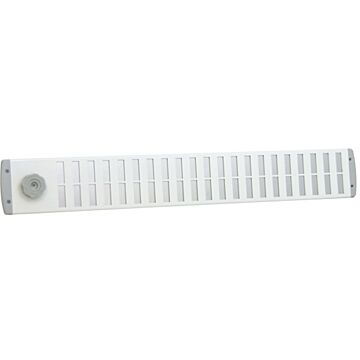 Nedco BV Bold Line rejilla corredera 650x90mm aluminio blanco