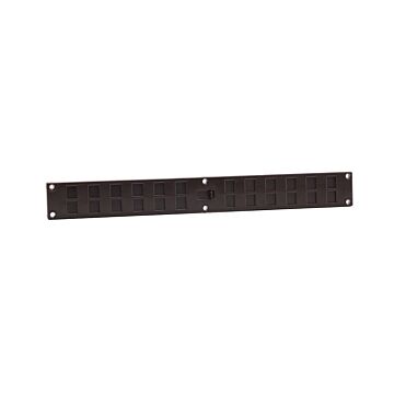 Nedco BV Rejilla de ventilación con cierre 370x40mm PS, plástico marrón