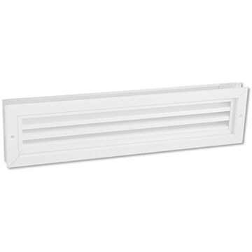 Nedco BV Rejilla de ventilación para puertas 470x121mm aluminio blanco