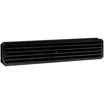 Nedco BV Rejilla de ventilación de puerta 451,5 x 91,7mm PS, plástico negro