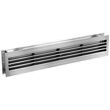 Nedco BV Rejilla de ventilación de puerta 455x90mm PS, plástico cromado