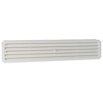 Nedco BV Rejilla de ventilación de puerta 463,5 x 138mm PS, plástico blanco