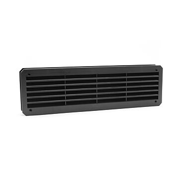 Nedco BV Rejilla de ventilación de puerta 463,5 x 138mm PS, plástico negro