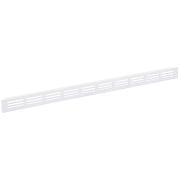 Nedco BV Rejilla para zócalo 500x30mm aluminio blanco