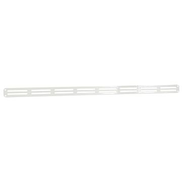 Nedco BV Rejilla de zócalo plana 400x20mm aluminio blanco