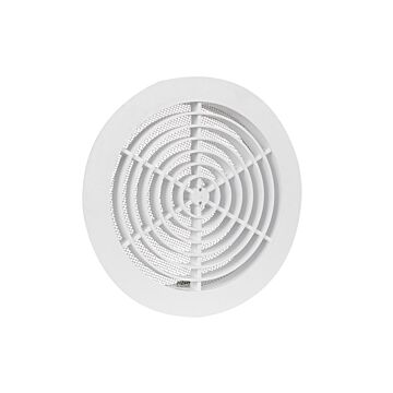 Nedco BV Rejilla de ventilación Ø160mm blanca con clips, con malla