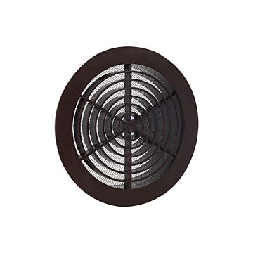 Nedco BV Rejilla de ventilación Ø160 marrón con clips, con malla